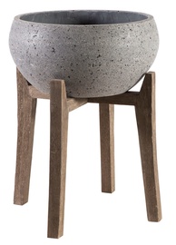Puķu pods Home4you Flowerpot Sandstone 54x54xH75cm Grey