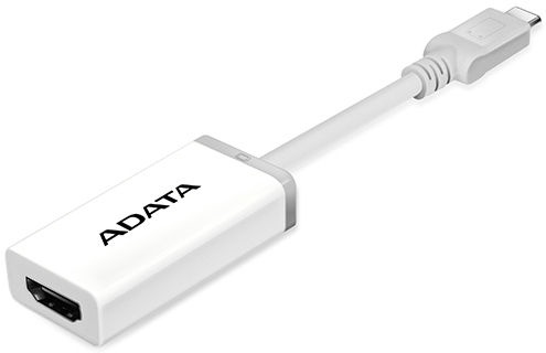 Адаптер Adata USB C plug, HDMI, 0.15 м, белый