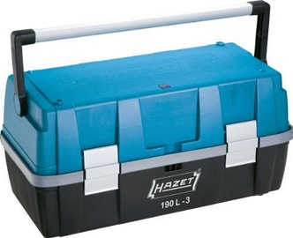 Instrumentu kaste Hazet 190L-3, 250 mm x 550 mm x 270 mm, zila/melna