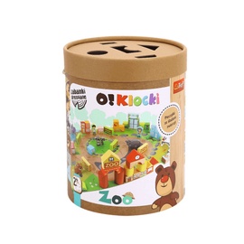 Конструктор Trefl Klocki Zoo Wooden, 66 шт.