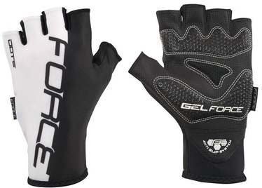 Force Dots Short Gloves Black White XL
