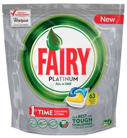 Fairy Dishwashing Tablets All In One Platinum Lemon 63pcs