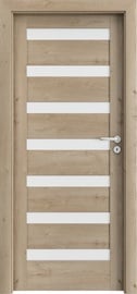 Полотно межкомнатной двери PORTAVERTE D7, левосторонняя, дубовый, 203 см x 64.4 см x 4 см