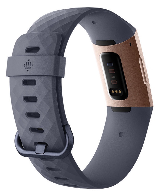 Išmanusis laikrodis Fitbit Charge 3, mėlyna/aukso