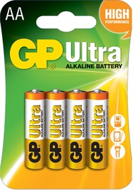 Elements GP Batteries Ultra Alkaline LR06, AA, 1.5 V, 4 gab.