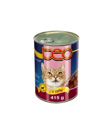 Konservi kaķiem Teo ar zivīm 415g