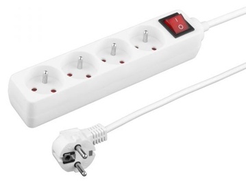 Esperanza Titanum 4-Way Power Cord White 1.5 m