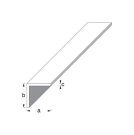 Nurk 15x15 plastik valge 1m