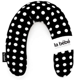 La Bebe Rich Cotton Nursing Maternity Pillow 30x104cm Black Dots 74269