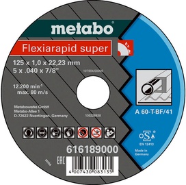 Metabo Flexiarapid Super 125x1x22.23mm Steel TF 41