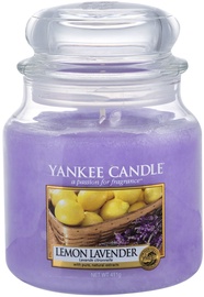 Ароматическая свеча Yankee Candle Classic Medium Jar Lemon Lavander, 411 г