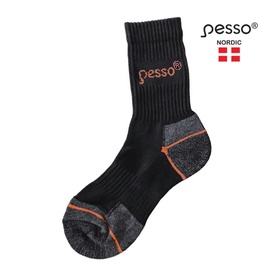 Zeķes Pesso Classic Thermo Kocot, melna/oranža/pelēka, 39-41