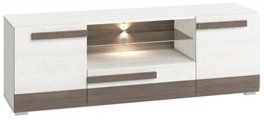 TV galds ML Meble Blanco 09 White/Grey, 1650x420x550 mm