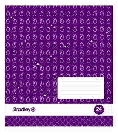 Bradley Notebook Purple 24p 20pcs