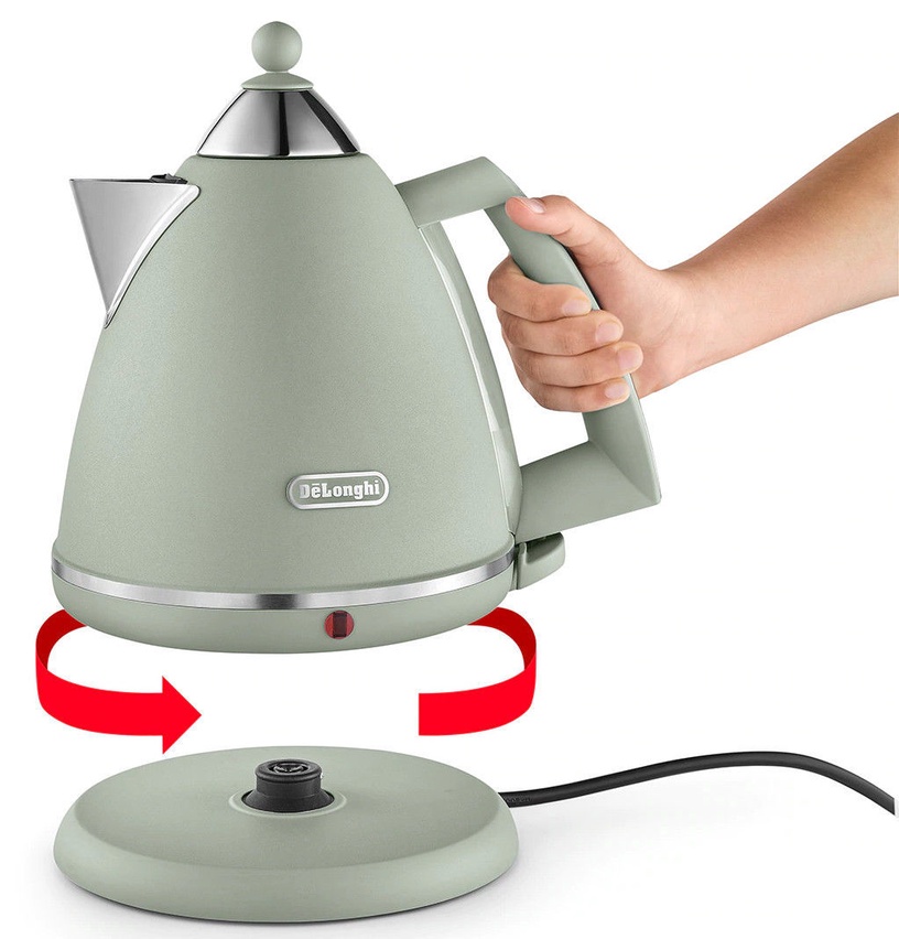 Elektriline veekeetja DeLonghi Argento Flora KBX 2016, 1.7 l, roheline