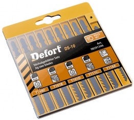 Defort DS-10 Jigsaw Blade Set 10pcs