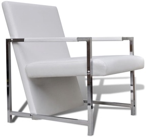 Atzveltnes krēsls VLX Faux Leather 241007, balta, 69 cm x 53 cm x 73 cm