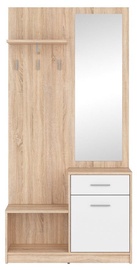 Black Red White Hallway Unit Nepo Sonoma Oak/White