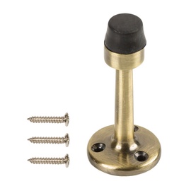 Durvju atbalsts Haushalt DS011CC, 77 mm, Ø 36 mm, gumija/tērauds, misiņa