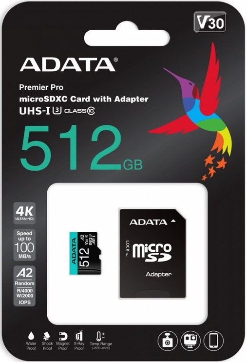 Atmiņas karte Adata, 512 GB