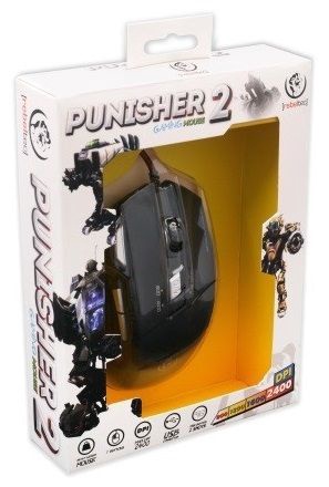 Žaidimų pelė Rebeltec Punisher 2, sidabro/juoda
