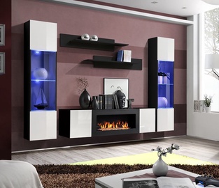 ASM Fly M3 Living Room Wall Unit Set White/Black