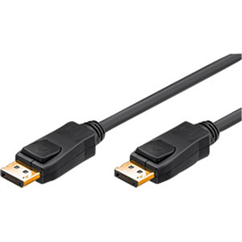 Kabelis Goobay Displayport 1.2 male, Displayport 1.2 male, 3 m, juoda