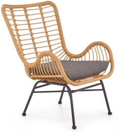 Atzveltnes krēsls Ikaro, melna/pelēka/smilškrāsas, 69 cm x 58 cm x 93 cm