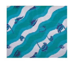 Напольное покрытие ПВХ Thema Lux Bath Mat M604 65x45cm Blue/White