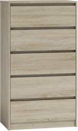 Top E Shop Karo K5 Chest of 5 Drawers Sonoma