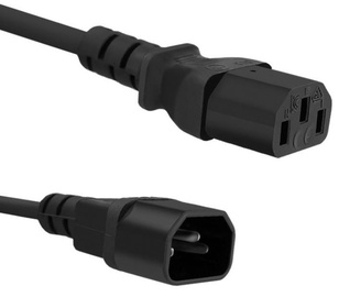 Qoltec Cable for UPS IEC C14 / IEC C13 Black 1.8m