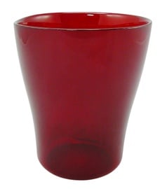 Lillepott, klaas, Ø 130 mm, punane