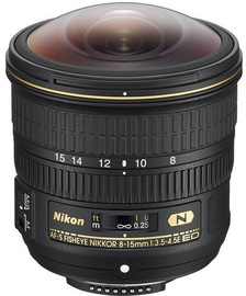 Objektiiv Nikon AF-S Fisheye Nikkor 8-15mm f/3.5-4.5E ED, 485 g