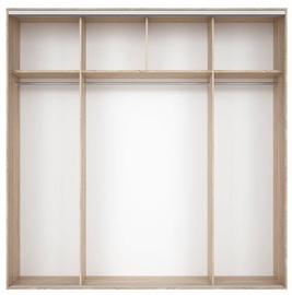Black Red White Wardrobe Frame Nadir 240 Sonoma Oak