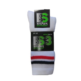 Zeķes Bisoks Sport 11011K White, 39-42, 3 gab.