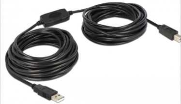 Savienojums Delock USB Type B To USB 82915 USB 2.0 A male, USB 2.0 B male, 11 m, melna
