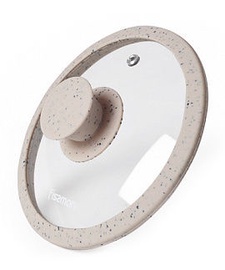 Fissman Arcades Lid With Marble Silicone Rim Beige D16cm