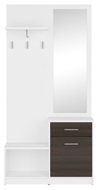 Black Red White Hallway Unit Nepo Plus White/Wenge