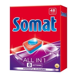 Tabletes trauku mazgājamajai mašīnai Somat All In 1, 48 gab.