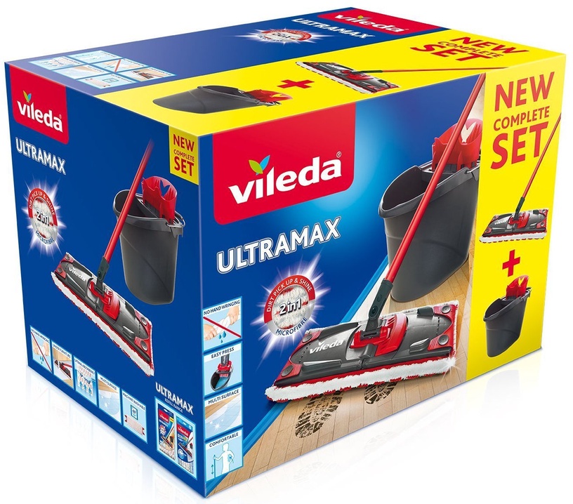 Grindų plovimo rinkinys Vileda Ultramax VILE14389, 66 - 132 cm