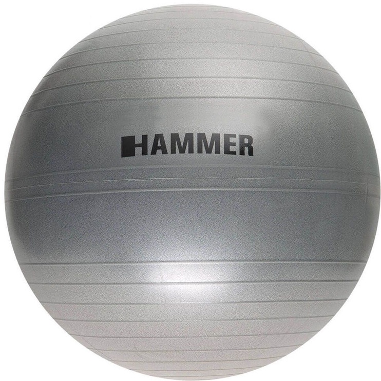 Гимнастический мяч Hammer, серый, 65 см