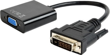 Адаптер Cablexpert DVI-D to VGA DVI-D, VGA 15 pin female, 0.2 м, черный