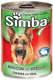 Monge Simba Chunks Veal 1230g