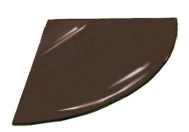 Kampinė lentynėlė Stiklita l6tr14/20, 20 x 20 x 0,6 cm