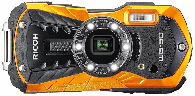 Sporta kamera Ricoh WG-50, oranža