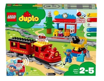 Konstruktors LEGO Duplo Tvaika lokomotīve 10874, 59 gab.