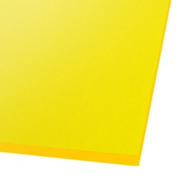 Ohne Hersteller Acrylic Glass GS Transparent Yellow 500x500mm