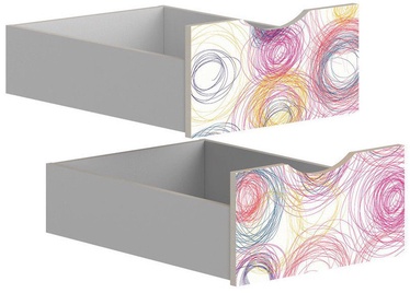 Black Red White Drawers for Stanford Wardrobe Light Grey/Crayon