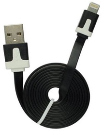 HQ Flat & Soft Charger Apple Lightning Cable For Apple iPhone 5/5S/6 Black/White