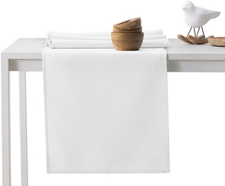 DecoKing Pure HMD Tablecloth White Set 115x300/35x300 2pcs
